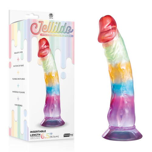 Jellido 16.5cm Dildo Clear Coloured 16.5 cm Dildo