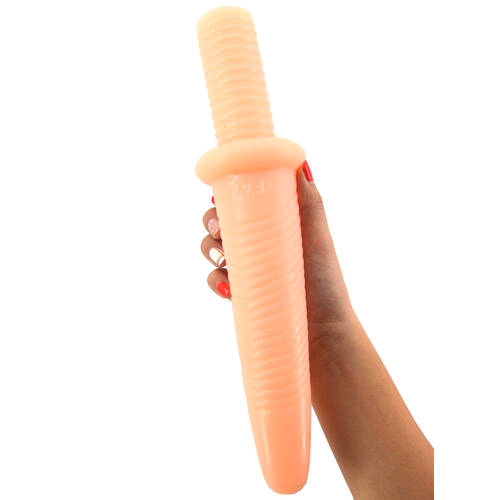 12" Screw Dildo + Handle