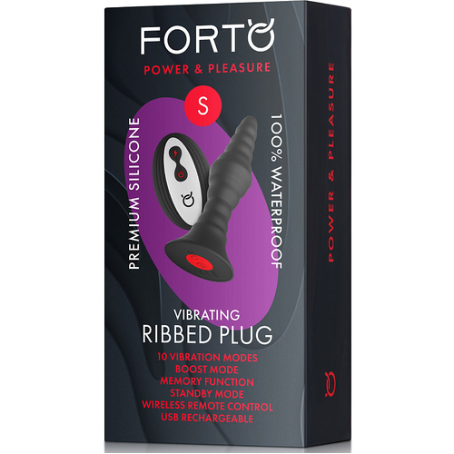 Vibrating Ribbed Plug Small