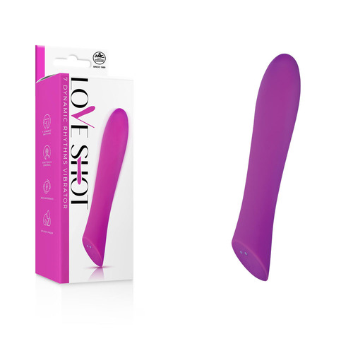 Love Shot Purple 17.8 cm USB Rechargeable Vibrator