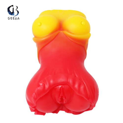 Red/Yellow Ass Stroker Breast