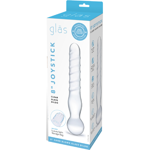 Joystick Clear Glass Dildo