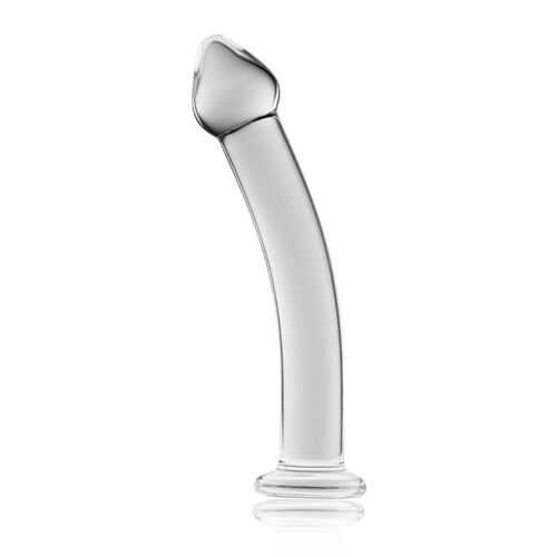 7.5" Curved Glass Dildo