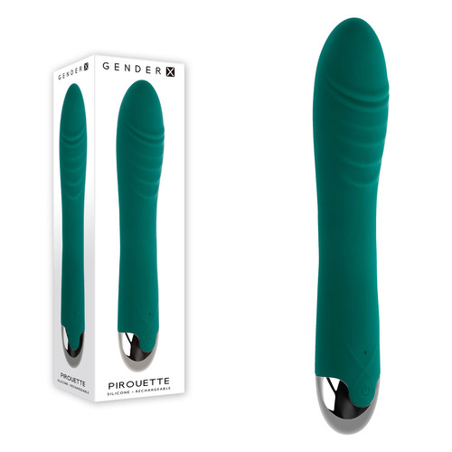 Gender X PIROUETTE Green 20.6 cm USB Rechargeable Vibrator