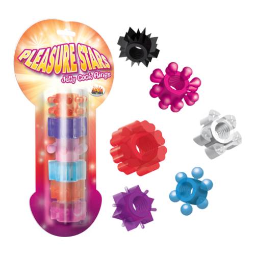 Pleasure Stars Cockrings (6 Pack)