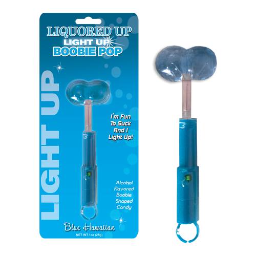 Light Up Boobie Pops - Blue Raspberry