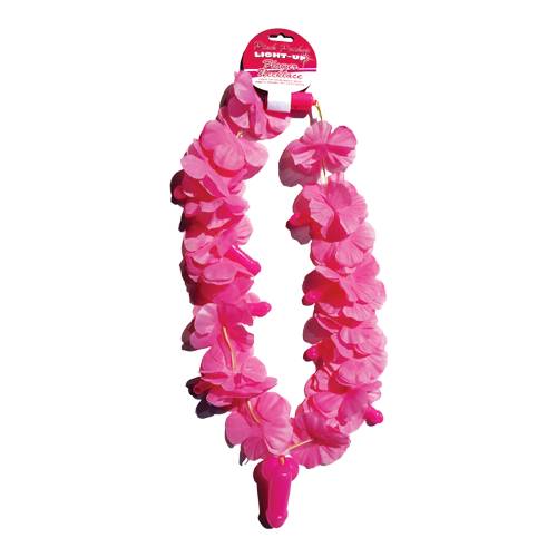 Pink Pecker Light Up Whistle Necklace