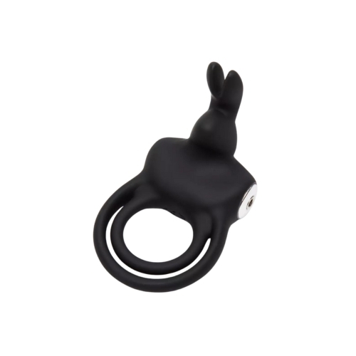 Happy Rabbit Stimulating Rechargeable Rabbit Cock Ring Black