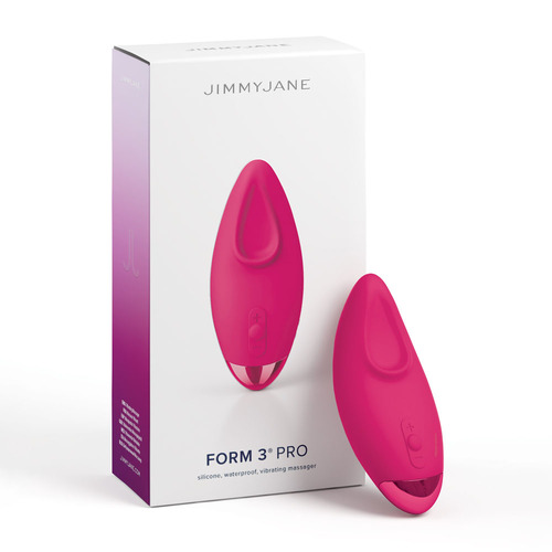 JimmyJane Form 3 PRO - Pink Pink 10.2 cm USB Rechargeable Handheld Stimulator