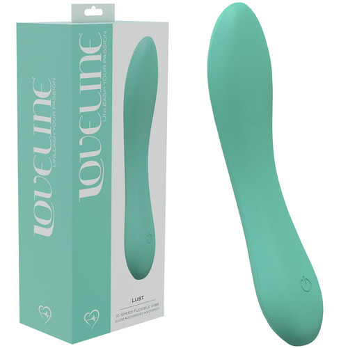 LOVELINE Lust - Green Green 17 cm USB Rechargeable Vibrator