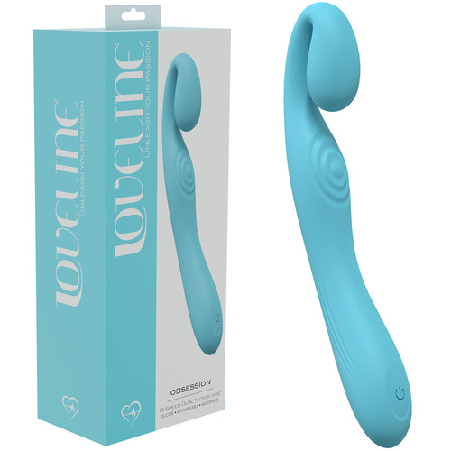 LOVELINE Obsession - Blue Blue 18.4 cm USB Rechargeable Vibrator