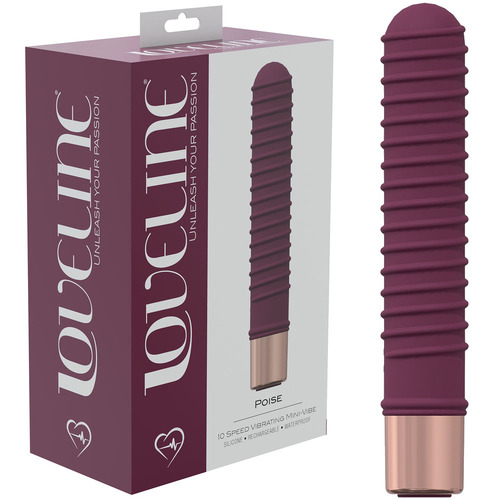 LOVELINE Poise - Burgundy Burgundy 14.5 cm USB Rechargeable Vibrator