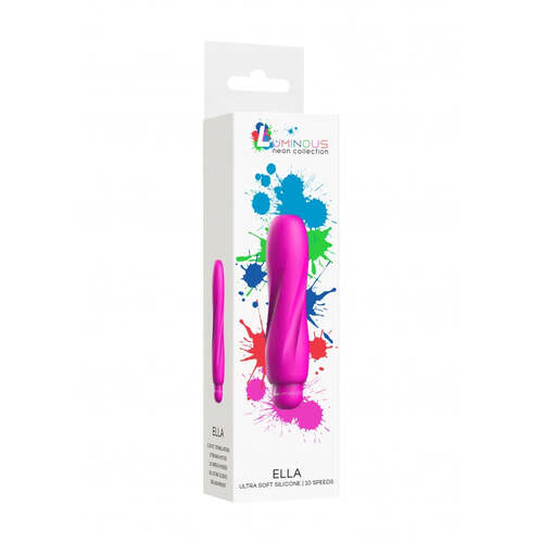 Ella - ABS Bullet With Silicone Sleeve - 10-Speeds - Fuchsia