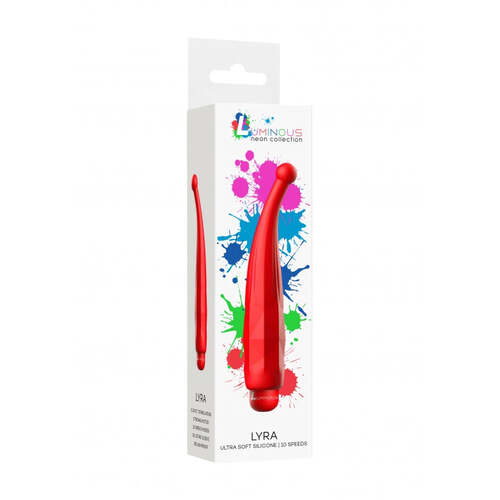 Lyra - ABS Bullet With Silicone Sleeve - 10-Speeds - Red