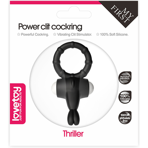 Power Clit Cockring Thriller BLK