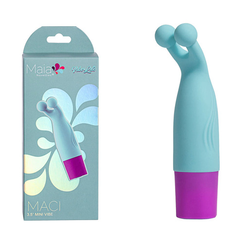 Maia MACI Light Blue 8.9 cm USB Rechargeable Bullet