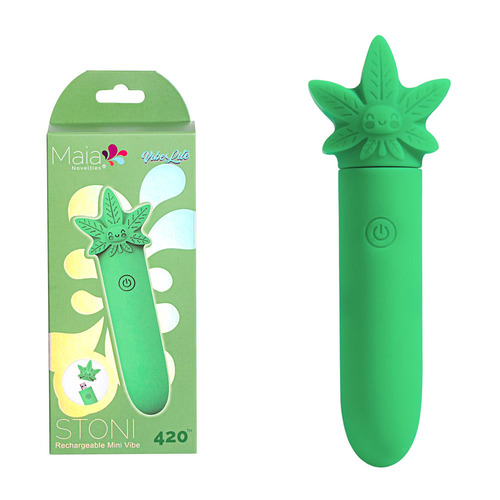 Maia STONI 420 Green 11.1 cm USB Rechargeable Bullet