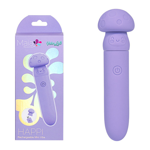 Maia HAPPI Purple 11.1 cm USB Rechargeable Bullet