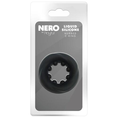 Nero by Playful - Liquid Silicone Nubbed C-Ring