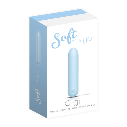 Soft by Playful Gigi - Full Silicone Rechargeable Bullet Blue