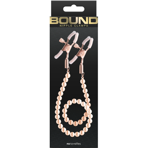 Bound Nipple Clamps DC1 Rose Gold