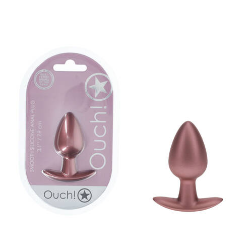 OUCH! Anal Plug - Medium - Rose Gold Rose Gold 7.9 cm Medium Butt Plug