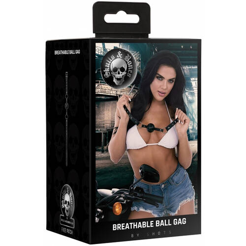 Skull & Bones Breathable Ball Gag