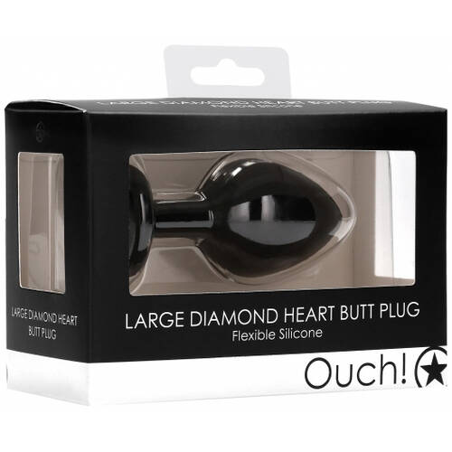 Large Diamond Heart Butt Plug