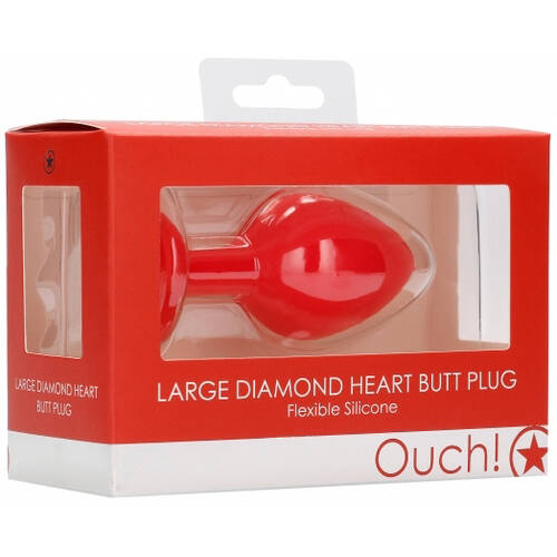 Large Diamond Heart Butt Plug