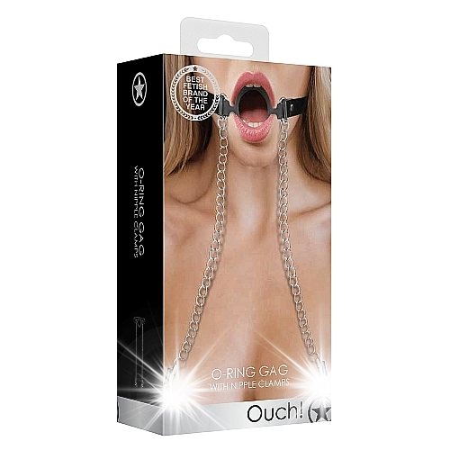 O-Ring Gag + Nipple Clamps