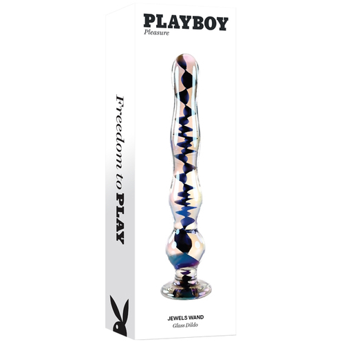 Playboy Pleasure JEWELS WAND Clear Glass 20.3 cm Dildo