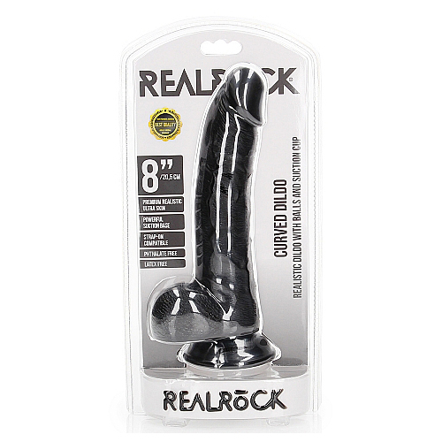 8" Curved Cock + Balls