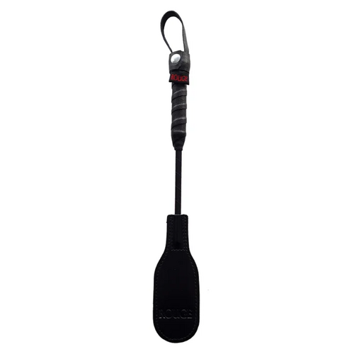 MINI LEATHER OVAL PADDLE BLACK