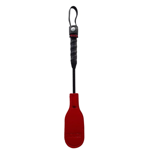 MINI LEATHER OVAL PADDLE RED