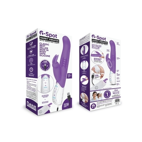 Rabbit Essentials Rechargeable G-Spot Rabbit - Hot Purple