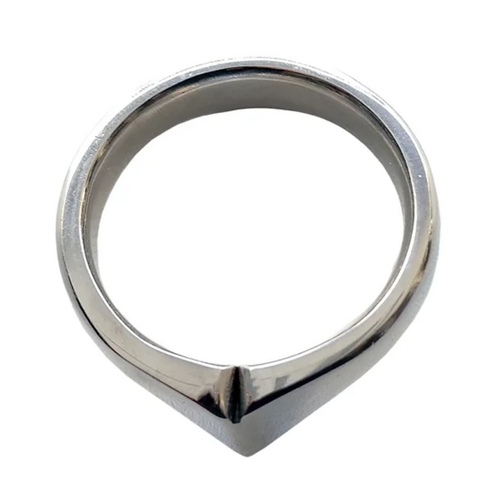 STAINLESS STEEL TAJ CROWN RING