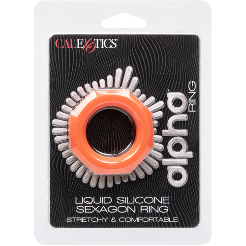 Alpha Silicone Sexagon Cock Ring