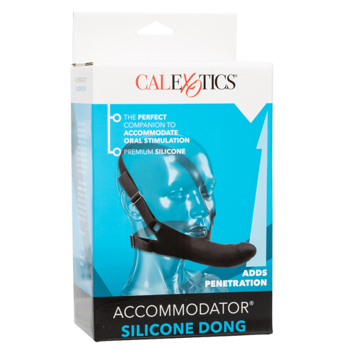 Accommodator Silicone Dong - Black