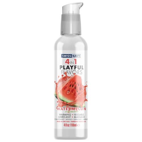 Swiss Navy Playful 4 In 1 Watermelon  4oz/118ml