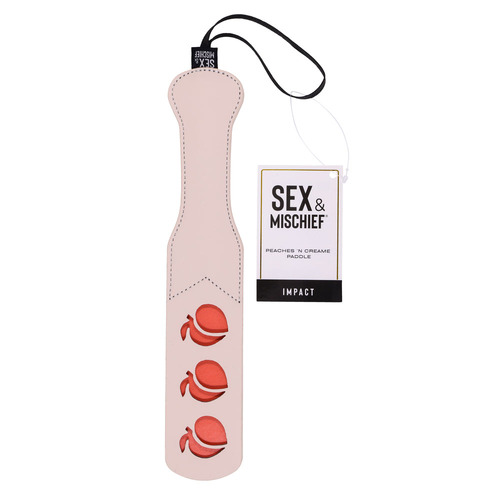 Sex & Mischief Peaches n CreaMe Impression Paddle Peach Spanking Paddle