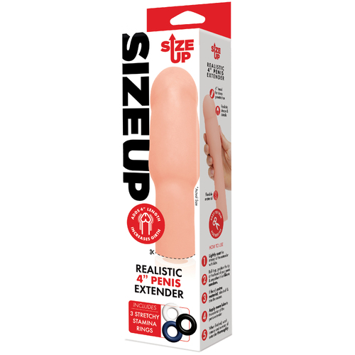 4" Realistic Penis Sleeve