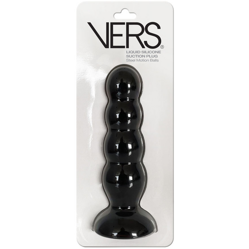 6.5" Silicone + Metal Ribbed Butt Plug