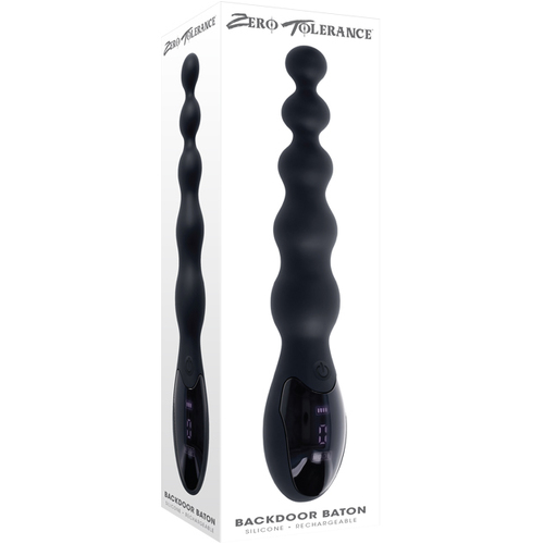 Zero Tolerance BACKDOOR BATON Black 24 cm USB Rechargeable Vibrating Anal Beads